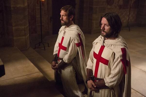 Soumrak templářů - He Who Discovers His Own Self, Discovers God - Z filmu - Simon Merrells, Pádraic Delaney