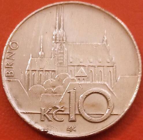 Česká republika 10 Kč r.2000 Brno Petrof TOP
