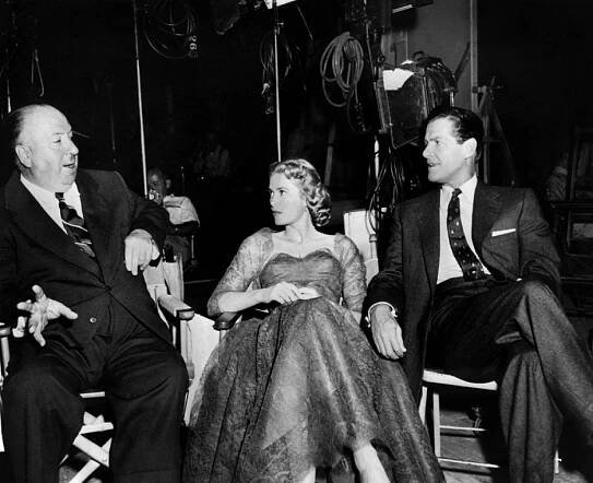 Alfred Hitchcock, Grace Kelly, Robert Cummings - Vražda na objednávku - Z natáčení