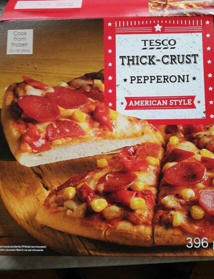 Thick crust pepperoni Tesco