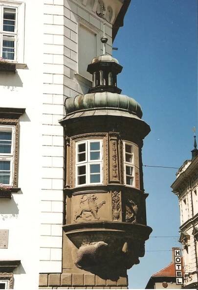 detail arkýře