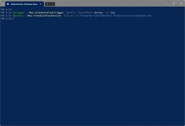 PowerShell change scheduled task settings