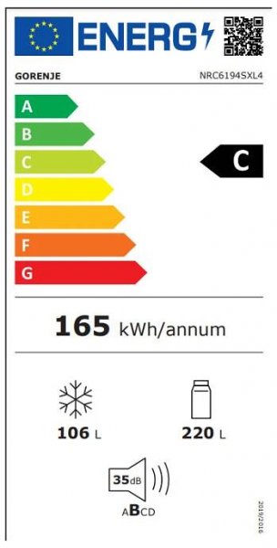 LG GBV5250CSW bílá