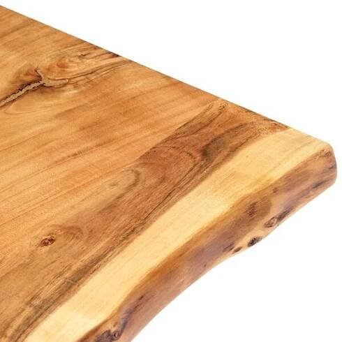 vidaXL Stolní deska masivní akáciové dřevo 118 x (50–60) x 3,8 cm