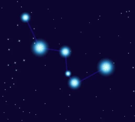 Cassiopeia Star constellation