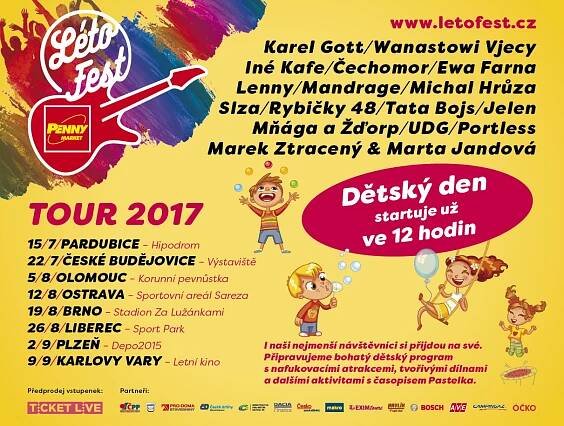 LÉTOFEST Brno > Hudba a tanec, Zábava, Festivaly, Akce pro děti > Události > Superevent