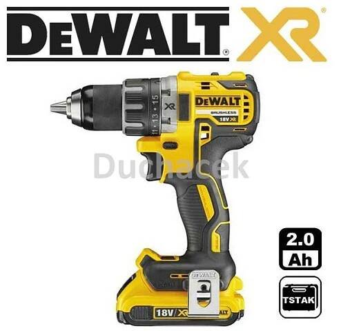 DCD791D1 Aku vrtačka šroubovák bezuhlíková 18V 1x 2,0Ah Li-Ion, kufr TStak, DeWALT | DeWalt centrum Praha