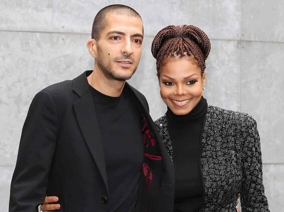 Wissam al Mana and Janet Jackson attend the FW 2013 Giorgio Armani fashion show