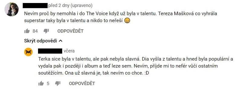 Ačkoliv se někdo snažil k sobě dvě zpěvačky přirovnávat, nepochodil. Tereza totiž skutečně kariéru před vstupem do SuperStar neměla.
