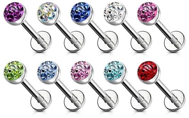 Piercing do brady - labreta 1,2 x 8 mm | Šperky4U.eu 