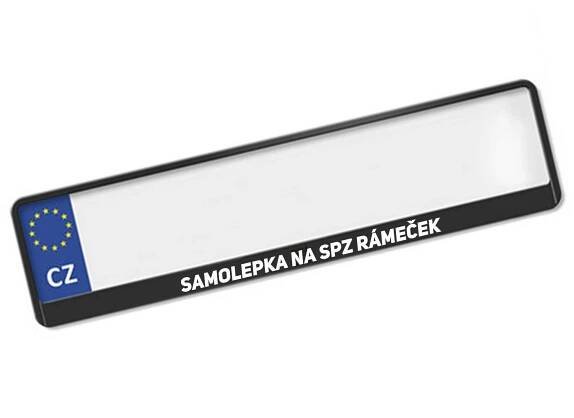 E-cut.cz Samolepka na SPZ rámeček cm od 19 Kč - Heureka.cz