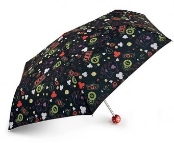 Fulton dámský skládací deštník Curio 2 UV TRIPPY CASINO L926