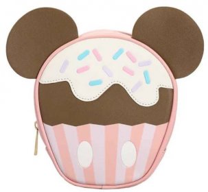 DISNEY MICKEY MOUSE SWEET TOOTH CUPCAKE TRAVEL COSMETIC BAG