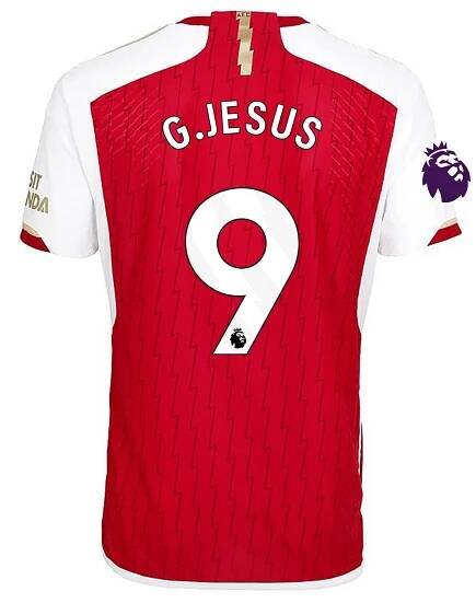Gabriel Jesus Arsenal 23/24 Authentic Home Jersey by adidas