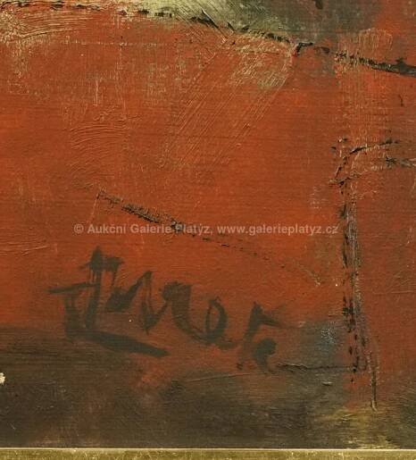 František Turek / Večer na Václavském náměstí - detail aukce « Aukce « Aukční Galerie Platýz