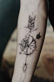Kompas tetování a jejich význam - Fotografie s nejlepšími kresbami