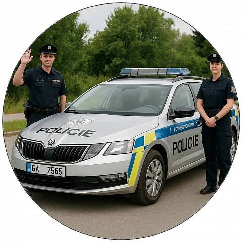 Jedlý papír policie19,5cm Pictu Hap - OzdobDort.cz 