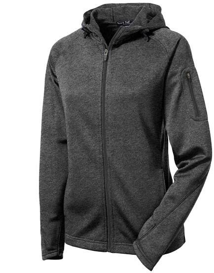 SPORT-TEK Custom Ladies Tech Fleece Full-Zip Hooded Jacket