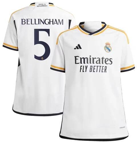 Adidas Real Madrid Jude Bellingham dres detský (2023-2024) domáci - SKLADOM