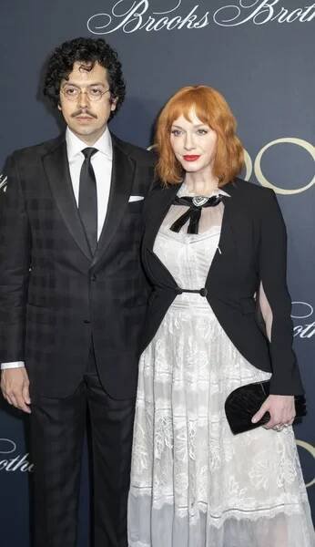 Herci, Geoffrey Arend a Christina Hendricks — Stock obrázek