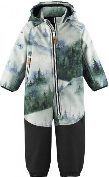 Dětský softshellový overal Reima Mjosa - Greyish Green