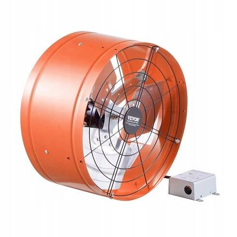 15" ventilátor na štítovú montáž, 1650 CFM, podkrovný odsávací ventilátor s nastaviteľným termostatom Druh stena