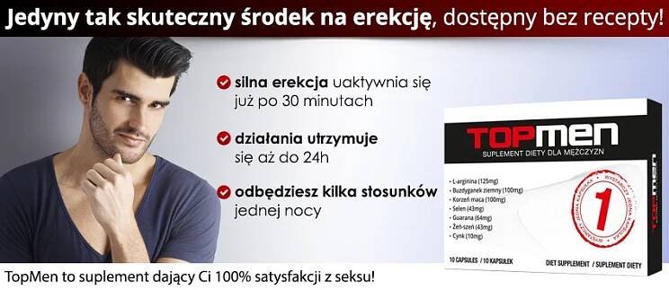 TOPMEN Tabletky pro muže Silná erekce Silný orgasmus Delší styk Určení pro muže