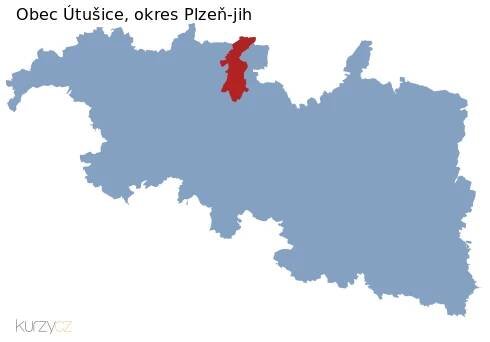 Útušice v okrese Plzeň-jih