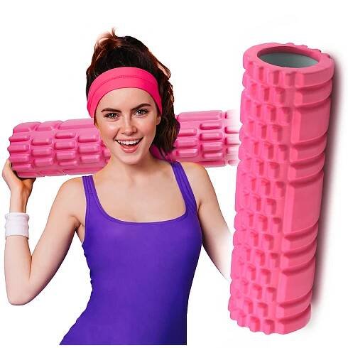ROLLER MASÁŽNÍ VÁLEČEK NA ZÁDA S VÝSTUPKY ROLLER PRO CVIČENÍ POSILOVNA