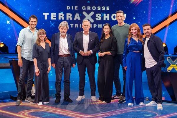 Uli Kunz, Insa Thiele-Eich, Reinhold Messner, Johannes B. Kerner, Pinar Atalay, Steffen Hallaschka, Palina Rojinski, Edin Hasanović - Die große "Terra X"-Show - Triumphe - Promo