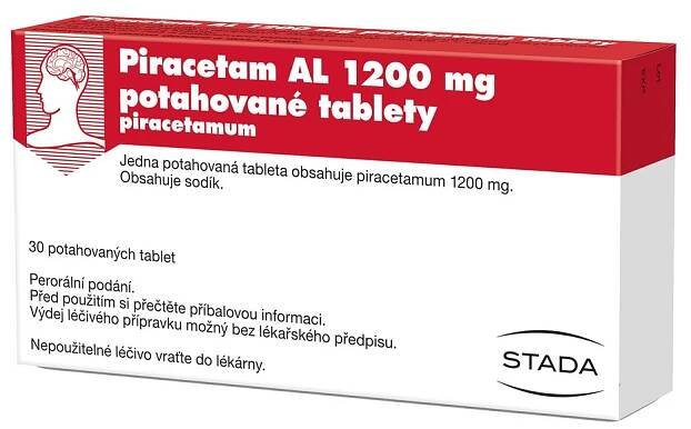 PIRACETAM AL 1200 mg Potahované tablety 30 kusů