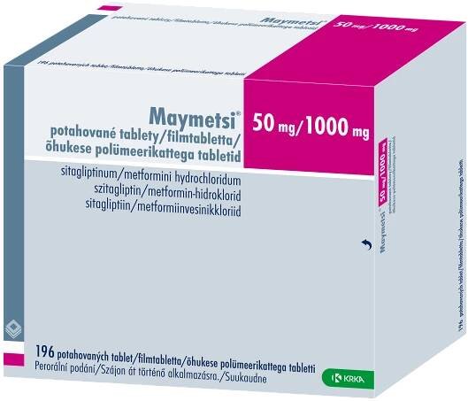 Maymetsi 50MG/1000MG, potahovaná tableta | Krka