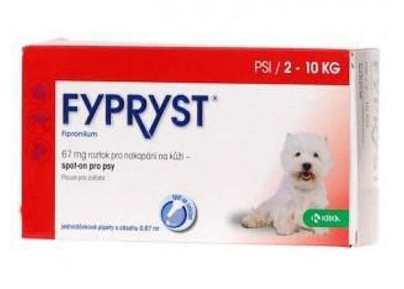 Fypryst Spot-on Dog S sol - 1x0,67ml (2 - 10kg)