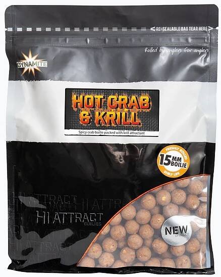 Dynamite Baits Proteinové kuličky Hot Crab & Krill 1 kg