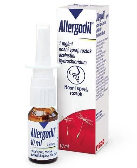 Allergodil 10 mg nosní sprej 10 ml