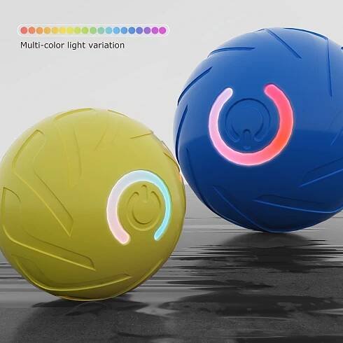Interactive Smart Bouncing Ball, Super Thick Material for * Bounce and Durable Chew-Resistant, * Start to Keep Pets Happy, Unlock Fun Tim