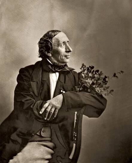 Portrét Hanse Christiana Andersena z roku 1865