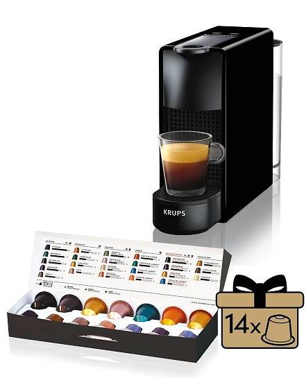 Nespresso kávovar na kapsle Krups Essenza Mini, černý XN1108