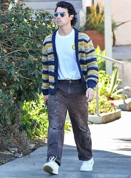 Joe Jonas is seen on February 19, 2022 in Los Angeles, California.