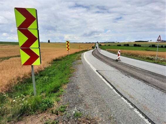 Semafory u Želetavy: kvůli opravě silnice budou muset být řidiči trpěliví