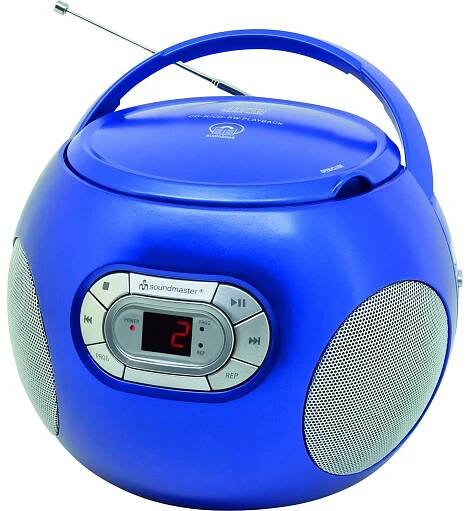 soundmaster SCD2120BL SCD2120BL rádio s CD, FM, AUX, CD, modrá