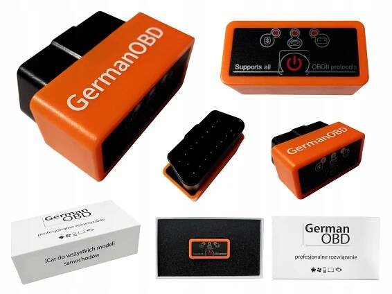 Diagnostické rozhraní ELM327 iCar2 GERMANOBD OBD2 PL NEJNOVĚJŠÍ SOFT NIEMI