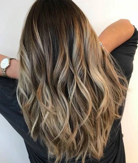 Layered Bronde Balayage Long Hair | Balayage long hair, Brown hair with blonde highlights, Brown blonde hair