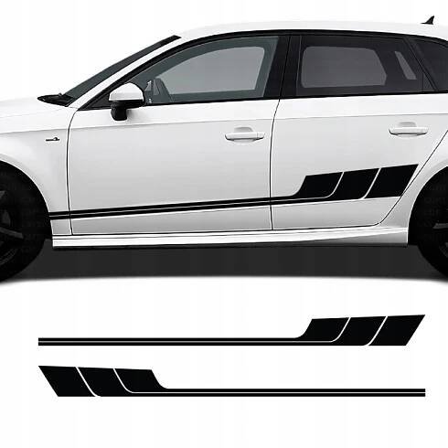 Samolepky na boční lištu auta Aero Speed Audi A3