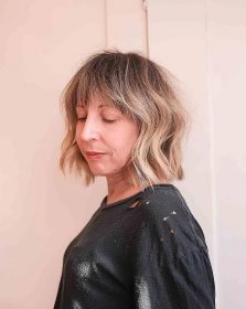 blunt bob cut for ladies 50 and up