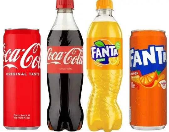 Coca Cola Fanta Ukrajinské nealkoholické nápoje v sortimentu PET CAN / Cola velkoobchod Ukrajina koupit