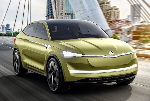 Foto: Škoda ukázala v Šanghaji prototyp Vision E. Sériový elektromobil z něj vznikne za tři roky