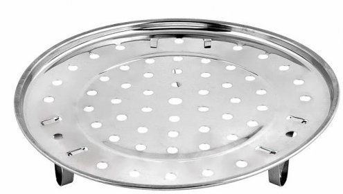 Ace Select Steam Tray Round 8.5 Inches Steamer Rack with Removable Legs - Stainless Steel Chinese Steaming Rack for Instant Pot Pressure Cooker -Instant Pot Accessories Multi-functional Steamer Basket