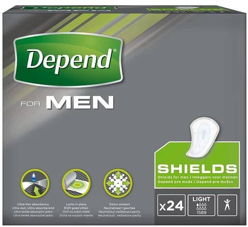 Depend For Men 1 inkontinenční pomůcky pro muže 24 ks