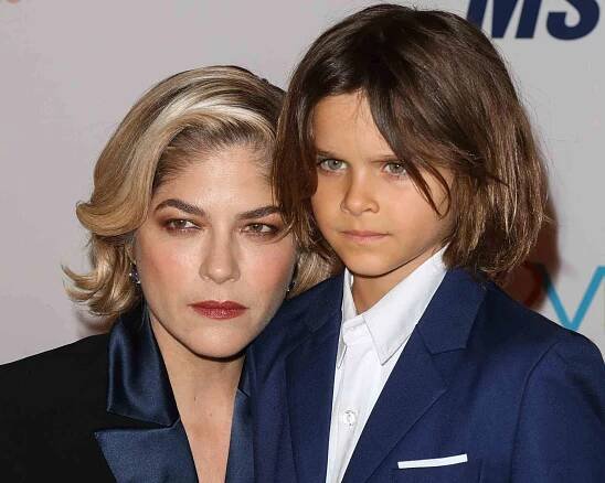 Selma Blair (L) and her Son Arthur Saint Bleick (R) attend the 26th annual Race To Erase MS Gala at The Beverly Hilton Hotel on May 10, 2019 in Beverly Hills, California
